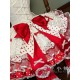 Twin Bears Take A Bite Of Cake White&Red JSK and Salopette(2nd Pre-Order/Full Payment Without Shipping)
